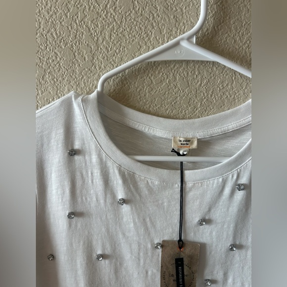 In Other Words Women’s Embellished Top In White Size 10 NWT - Picture 2 of 3